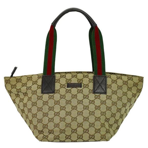 GUCCI Sherry GG Canvas 131228 Tote Bag Beige - Picture 1 of 10